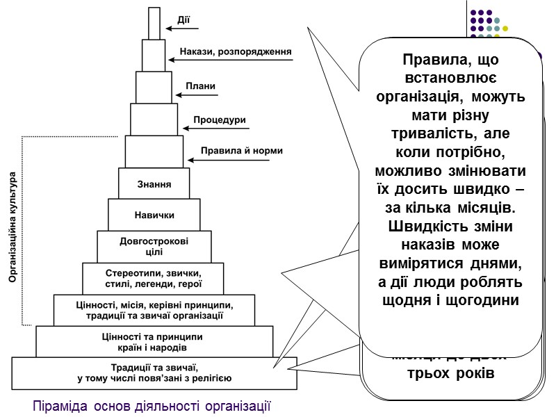 38 Ширина кожного шару піраміди пропорційна тривалості життя відповідного шару  Основа піраміди –